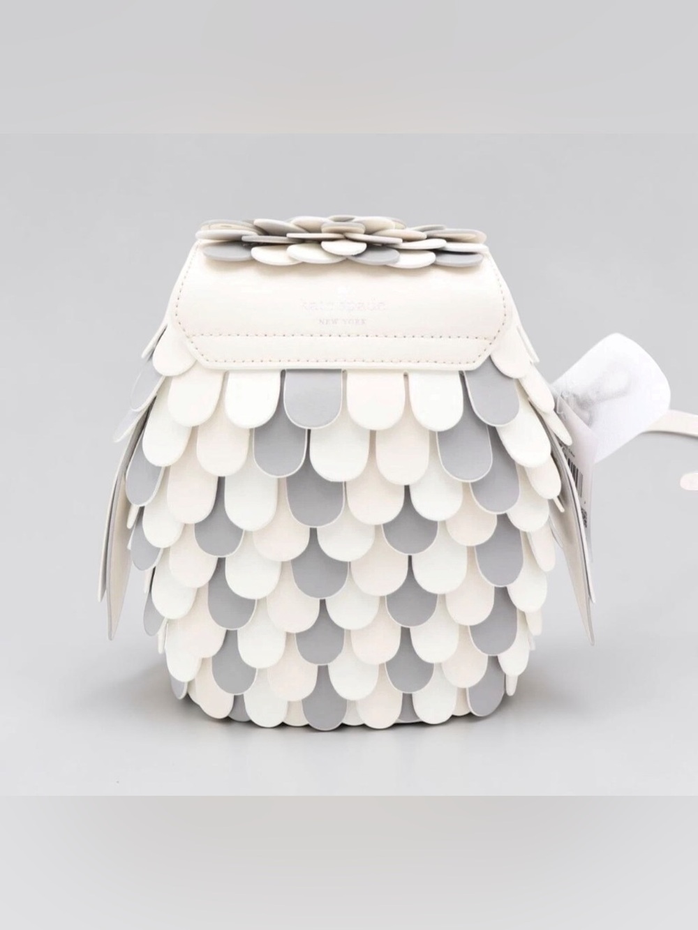 Kate Spade Hoot Gray 3D Owl Crossbody Bag & Dustbag  KE579 Limited Edition NWT - Picture 3 of 7
